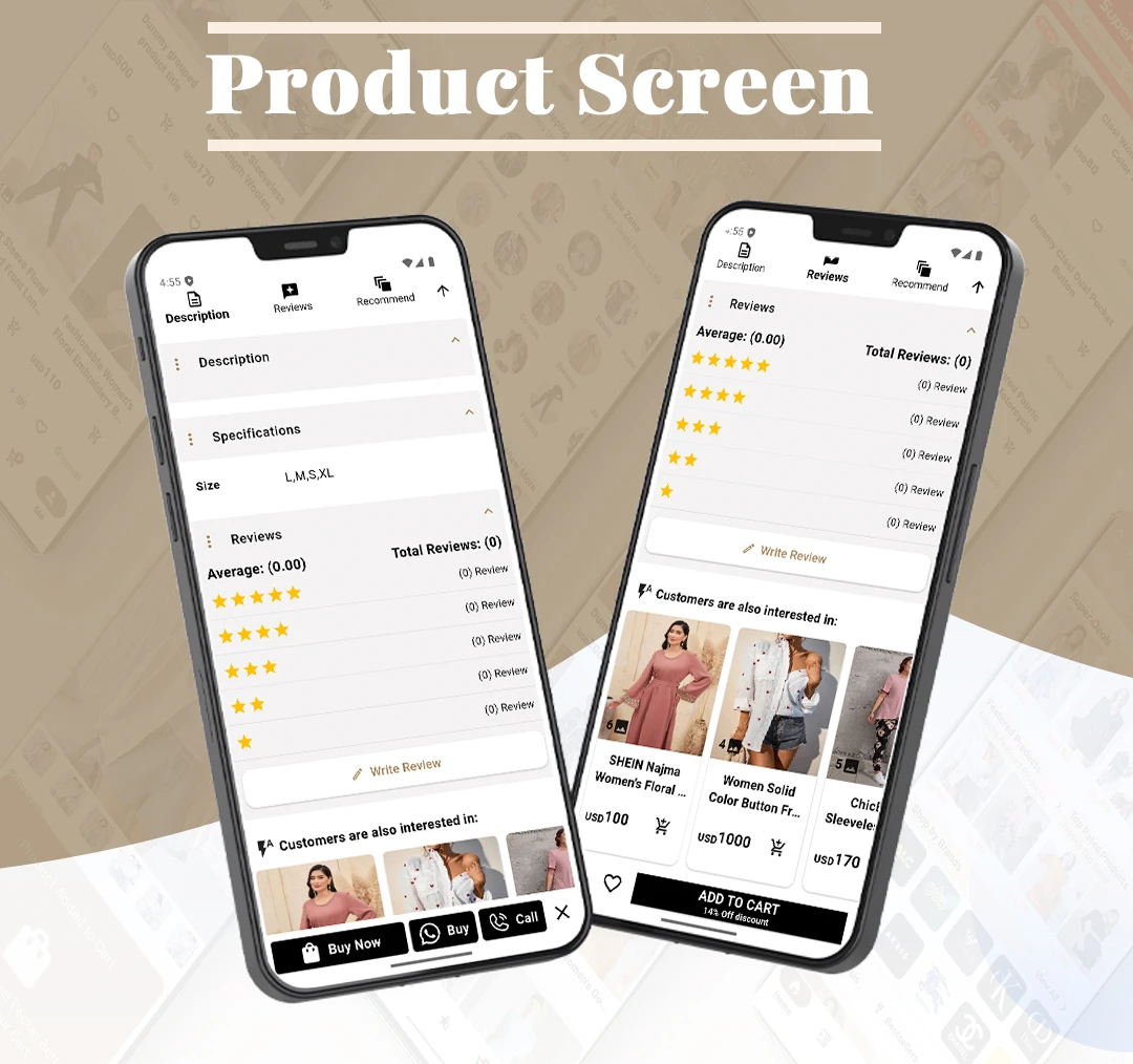 Flutter Fashion - Fashion Shop Ecommerce UI KIT | Flutter e-commerce template - 13