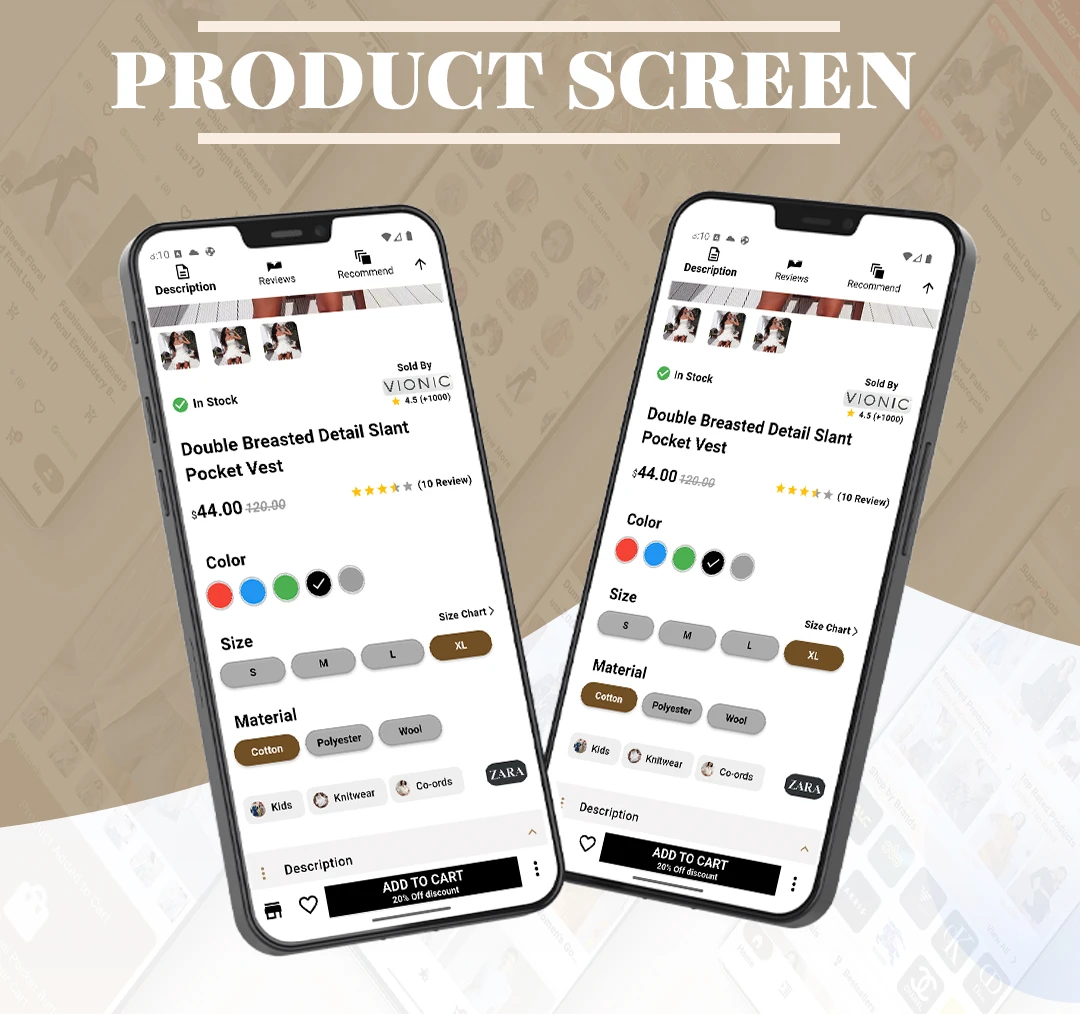 Flutter Fashion - Fashion Shop Ecommerce UI KIT | Flutter e-commerce template - 14
